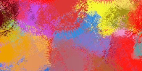 Art wallpaper. Digital canvas. 2d illustration. Texture backdrop painting.