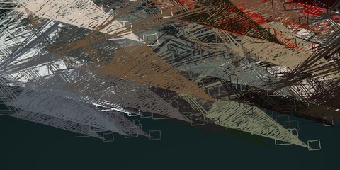 Art wallpaper. Digital canvas. 2d illustration. Texture backdrop painting.