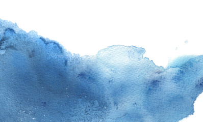 Abstract cloud watercolor and ink blot painted background. Texture paper.
