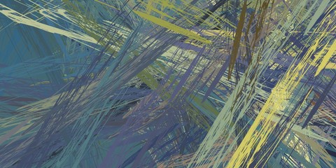 Fototapeta premium Handmade surreal abstract pattern. Modern artistic canvas. 2d illustration. Texture backdrop painting.