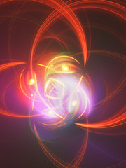 purple abstract fractal background 3d rendering illustration