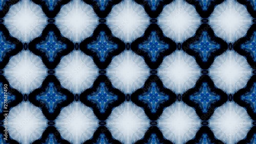 Poster hypnotic kaleidoscope background loop ready. computer generated abstract motion background. perfect 