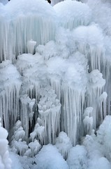 Sculpture de glace au Lac Noir