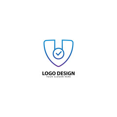 Shield Mark Protection Logo Design