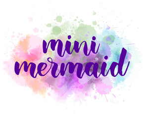 Mini mermaid lettering