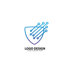Digital Secure Protection Logo Design