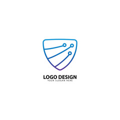 Digital Secure Protection Logo Design