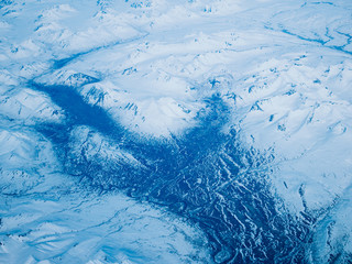 Aerial view of a National Park in Alaska, USA