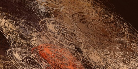 Digital sketch on colorful wall. 2d illustration. Texture backdrop painting.