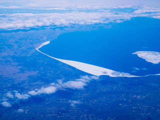 Fototapeta na wymiar Aerial view of a National Park in Alaska, USA