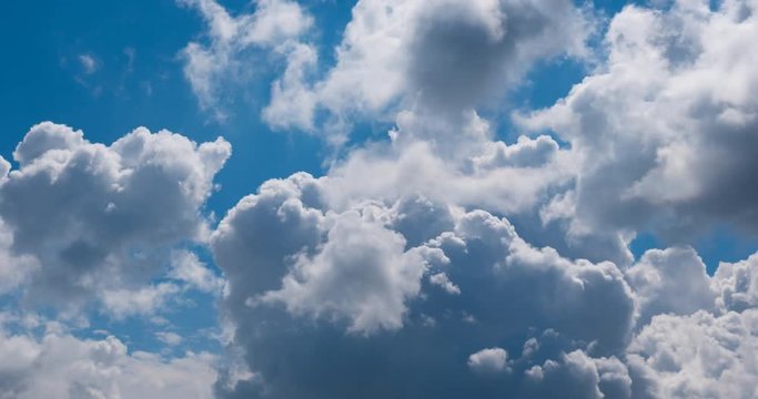 Time lapse of flying clouds nature background no birds, no flicker