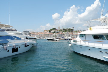 yachts in harbor of monaco