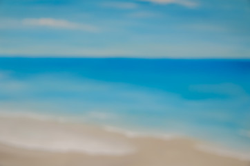 texture blurred sea background and summer beach