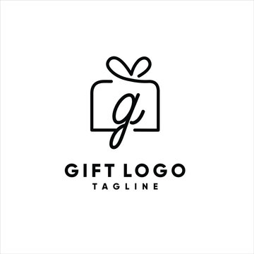 gift logo vector graphic template download premium 