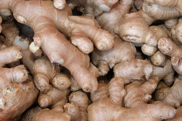 ginger roots grown in the chinese soil