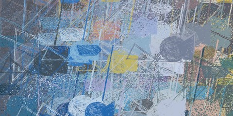 Decorative oil painting. Vibrant dynamic art. 2d illustration. Texture backdrop.