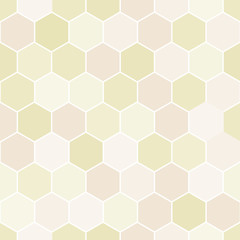 Vector Gold Beige Hexagon Hive Seamless Repeat Background Pattern