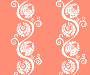 Vector ornamental hand drawing decorative background. Ethnic seamless pattern ornament. Vector pattern.