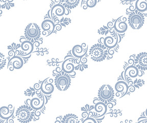 Vector ornamental hand drawing decorative background. Ethnic seamless pattern ornament. Vector pattern.