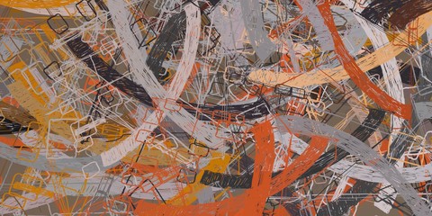 Vintage old fashion painting. 2d illustration. Texture backdrop.