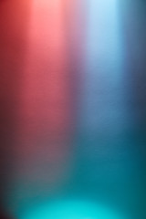 Vertical stripes of light in different colors