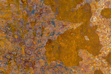 Dark worn rusty metal texture background. Rust texture on metal sheet abstrack background concept....