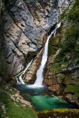 Waterfall Savica, Bohinj lake, Slovenia