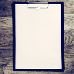 a blank sheet of paper - place for a label.