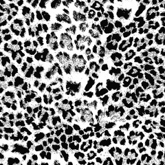 Seamless pattern hand draw leopard skin style design