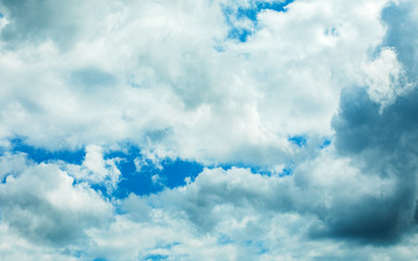 blue sky with clouds. background.