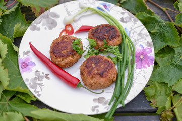 fine lunch on a summer day