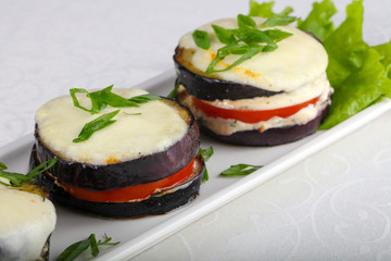 Baked eggplant