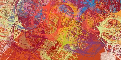 Handmade surreal abstract pattern. Modern artistic canvas. 2d illustration. Texture backdrop painting.