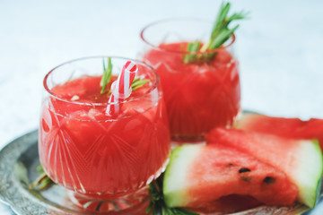 Fresh watermelon smoothie.