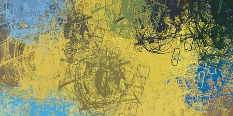 Decorative oil painting. Vibrant dynamic art. 2d illustration. Texture backdrop.