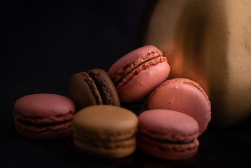 schokolade und Himbeer Dessert