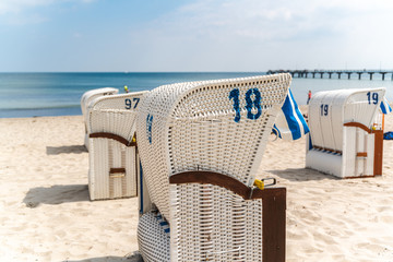  Beach chair on sand beach, Nr 18