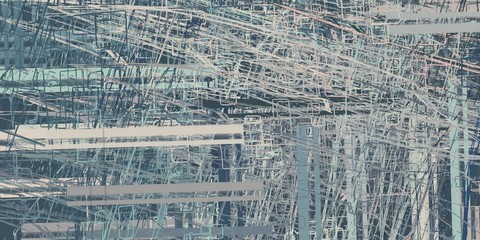 Decorative oil painting. Vibrant dynamic art. 2d illustration. Texture backdrop.