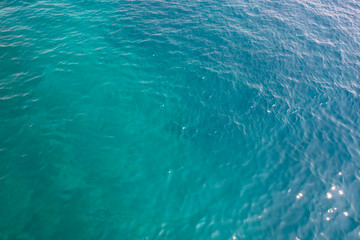 Blue sea water blurred ripple background. Aegean Sea, Turkey