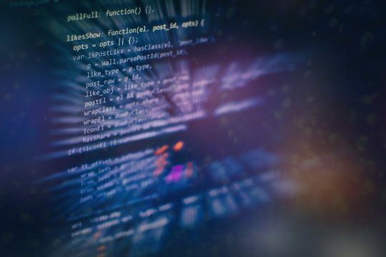 Software Programming Work Time. Code text written and created entirely by myself.