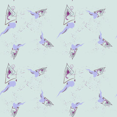 Seamless abstract pattern, graphics. Vector illustration, can be used for fabrics, wallpaper and wrapping paper.