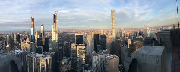 Fototapeta premium Top of the Rock Daytime Panorama