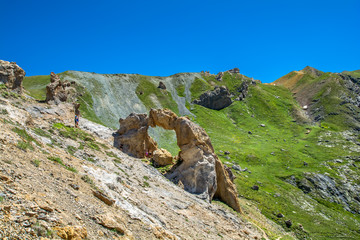 Archi naturali in pietra, laghi di Vens