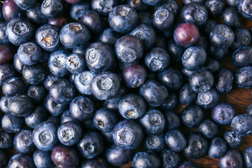 Heap of ripe blueberry, closeup