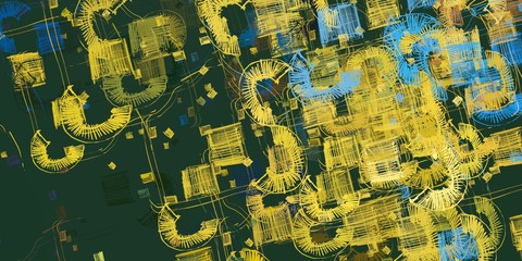 Canvas painting. Colorful background texture. 2d illustration. Texture backdrop.