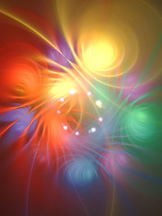 Obraz premium red abstract fractal background 3d rendering illustration