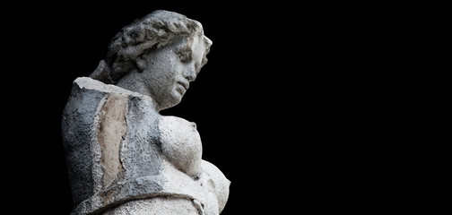 The goddess of love in Greek mythology, Aphrodite (Venus in Roman mythology) Ancient statue is...