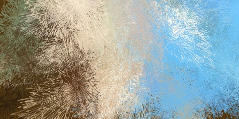 Crazy sketch random pattern. Creative chaos and variety. Modern art drawing painting. 2d illustration. Digital texture wallpaper. Artistic sketch draw backdrop material. 