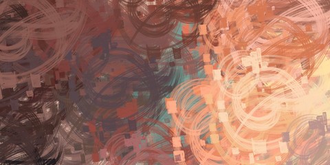 Handmade surreal abstract pattern. Modern artistic canvas. 2d illustration. Texture backdrop painting.