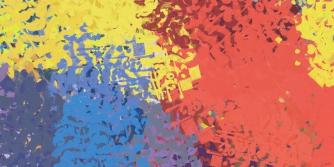 Handmade surreal abstract pattern. Modern artistic canvas. 2d illustration. Texture backdrop painting.